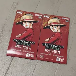 LOT OF 2 - One Piece Carrying On His Will OP-13 Sleeved Booster Packs NEW SEALED - Image 1