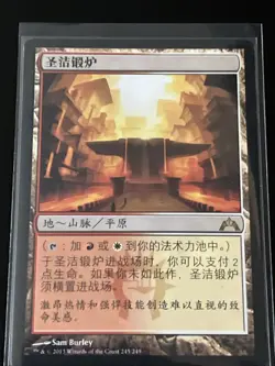 Magic Mtg Chinese Gatecrash Sacred Foundry lightly played - Image 1