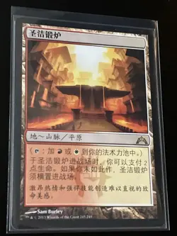 Magic Mtg Chinese Gatecrash Sacred Foundry lightly played - Image 2