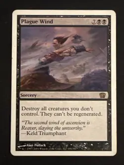 1x Plague Wind (155) 8th Edition MP MTG Magic the Gathering x1 MKE - Image 1