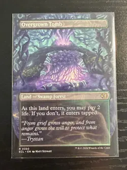 MTG Lorwyn Eclipsed - Overgrown Tomb (Borderless) Regular - Image 2