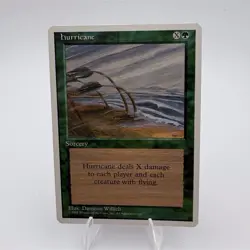 Wizards Magic: The Gathering Hurricane 4th Uncommon Sorcery Green English - Image 1