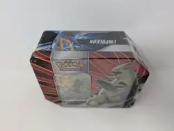 New and Factory Sealed Pokemon TCG Sword & Shield V Strikers Tin - Tyranitar V - Image 2