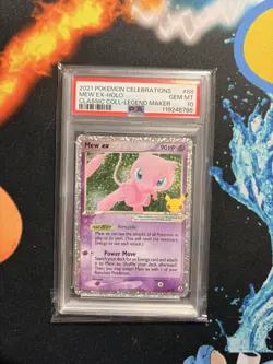 Pokemon Mew EX TCG 25th Anniversary Celebrations Card 88/92 PSA 10 - Image 1