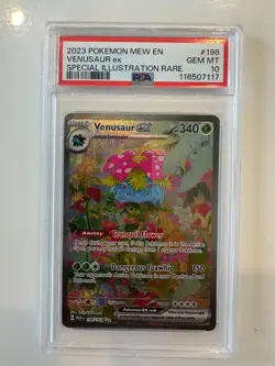 Pokemon Venusaur ex 151 MEW EN Special Illustration Rare #198 PSA 10 Gem Mint - Image 1