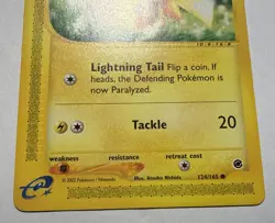 Pokemon TCG Pikachu Ereader 124/165 Expedition Non Holo Vintage Rare Near Mint - Image 2