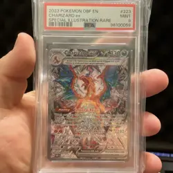 2023 Pokemon SV Obsidian Flames OBF EN Charizard ex #223/197 PSA 9 Mint SIR TCG - Image 1