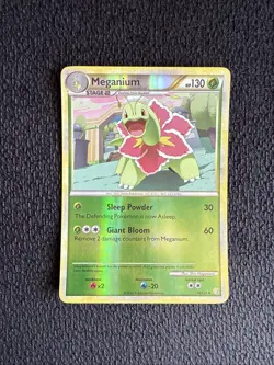 Pokemon Card - Meganium HeartGold SoulSilver 26/123 Reverse Holo LP - Image 1