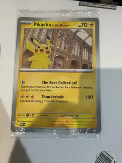 Pikachu At The Museum Promo Pokemon Natural History Museum Sealed In Hand - Image 1