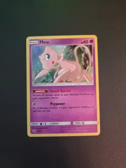 Mew SM215 Sun & Moon [2019] Cosmos Holo Rare Black Star Promo Pokemon TCG NM - Image 1