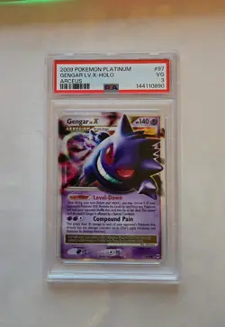 POKEMON 2009 GENGAR LV.X-HOLO (VG) PSA 3 - Image 1