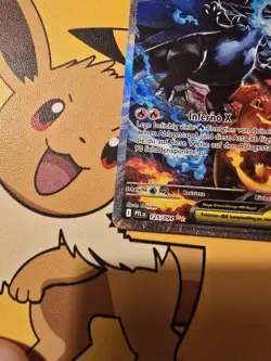 POKEMON MEGA-GLURAK X EX PFL125 FATALE FLAMMEN SAR DEUTSCH NEAR MINT - Image 2