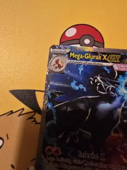 POKEMON MEGA-GLURAK X EX PFL125 FATALE FLAMMEN SAR DEUTSCH NEAR MINT - Image 3