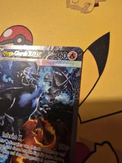 POKEMON MEGA-GLURAK X EX PFL125 FATALE FLAMMEN SAR DEUTSCH NEAR MINT - Image 4