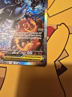 POKEMON MEGA-GLURAK X EX PFL125 FATALE FLAMMEN SAR DEUTSCH NEAR MINT - Image 5