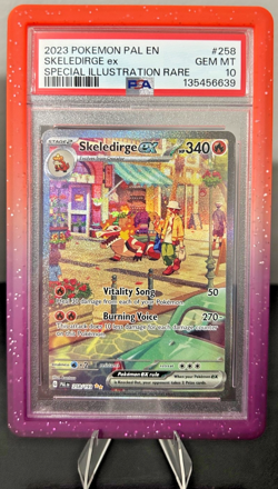 2023 POKEMON PALDEA EVOLVED 258/193 SKELEDIRGE EX PSA 10 (GUARD INCLUDED) - Image 1