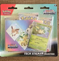Pokemon Prismatic Evolutions Tech Sticker Collection Lot of 3 Blisters - Image 5