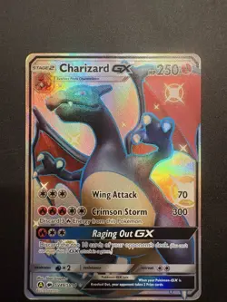 2019 Pokemon Sun & Moon Hidden Fates Shiny Charizard GX #SV49 - Image 1