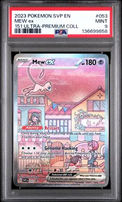 2023 POKEMON SVP EN-SV PROMO 151 ULTRA-PREMIUM COLLECTION #053 MEW EX PSA 9 - Image 1