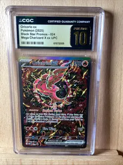 ORICORIO Ex UPC Promo #024 CGC 10 PRISTINE 2025 Pokemon MEG Phantasmal Flames - Image 1