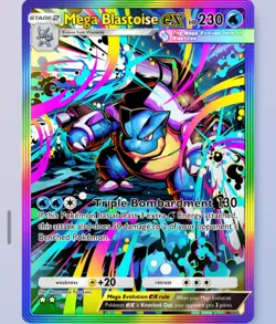 [FAST] Pokemon TCG POCKET - Mega Blastoise ex Rainbow Rare 2⭐ EX, English - Image 1