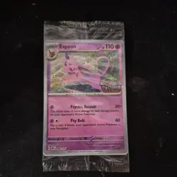Espeon (Best Buy Exclusive) 086/197 Pokemon Obsidian Flames Stamped Sealed Promo - Image 1