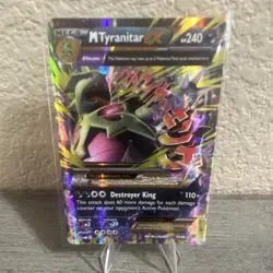 Pokemon M Tyranitar EX 43/98 XY Ancient Origins Full Art Holo Ultra Rare EN - Image 1