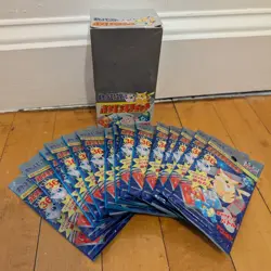 Pokemon Tomy Scratch Series 1 Booster Box 15 Sealed Packs 5 Scratchcards/Pack - Image 1