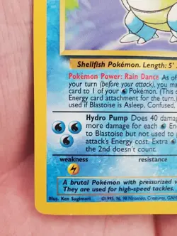 Pokemon Blastoise - Misty's Trainer Deck B Exclusive Non-Holo 2/102 Base Set - Image 4