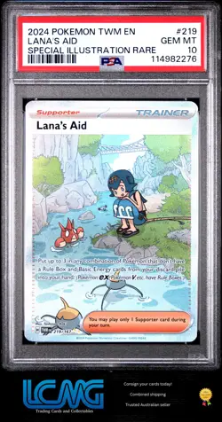 2024 Pokemon TCG Twilight Masquerade #219 Lana's Aid SIR PSA 10 - Image 1
