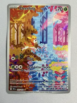 Pokemon TCG Deerling 165/162 SV05: Temporal Forces Full Art Nintendo 2024 NM - Image 1