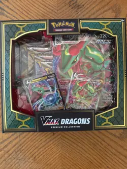 Pokemon TCG Sword & Shield - Vmax Dragons Premium Collection Box - New - Image 1