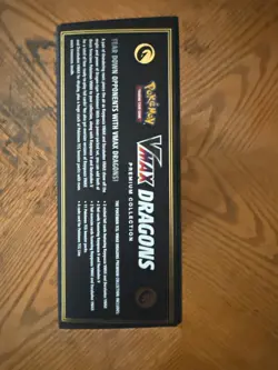 Pokemon TCG Sword & Shield - Vmax Dragons Premium Collection Box - New - Image 2