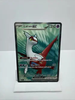 Pokemon TCG Sv08: Surging Sparks Holo Ultra Rare Latias EX 220/191 NM-M - Image 1