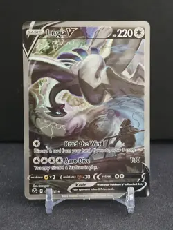 Lugia V 186/195 Alternate Full Art Pokemon TCG SWSH12 Silver Tempest Mint/Near M - Image 1