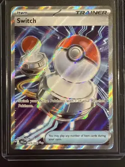 Pokemon TCG Switch Trainer Item Phantasmal Flames 123/094 Ultra Rare Holo - NM - Image 1