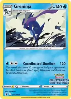 Greninja - SWSH305 - Pokemon Sword & Shield Promo Illustration Contest 2022 NM - Image 1