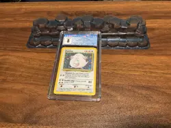 4225626051 Chansey 1999 Pokemon Base Set Unlimited #3 Rare Holo CGC 8 - Image 1