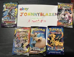 NO PROMO CARDS, 5 SEALED BOOSTER PACKS READ Pokemon 2019 Collector’s Chest Tin 820650805462 - Image 1