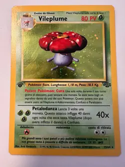 Pokemon TCG Vileplume 15/64 1st Edition Jungle Holo Rare LP / MP - Image 1