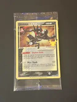 Pokemon TCG Greninja Gold Star SWSH144 Celebrations Promo SEALED WITH SWIRL - Image 2