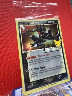 Pokemon Greninja Gold Star SWIRL | SEALED SWSH144 Holo Celebrations NM #401 - Image 2
