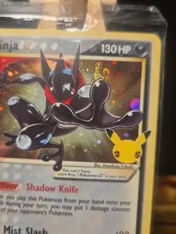 Pokemon TCG Greninja Gold Star Celebrations Promo w/ SWIRL Sealed SWSH144 #4 - Image 2