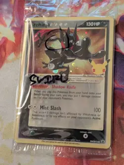Greninja Gold Star SEALED ~Swirl~ Celebrations 144 Black Promo SWSH144 Pokemon - Image 1