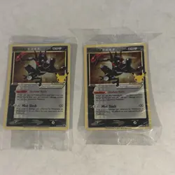 2 Pokemon TCG Greninja Gold Star SWSH144 Celebrations Black Star Promo - Sealed - Image 1