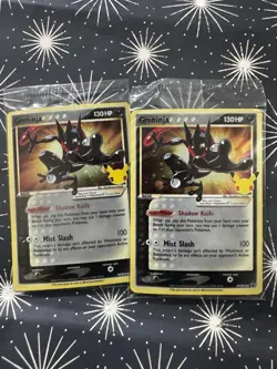 Pokemon TCG Greninja Gold Star SWSH144 Celebrations NM Sealed X2 - Image 4