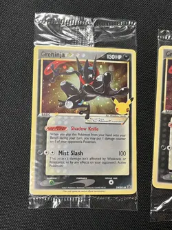 Pokemon Celebrations Greninja Gold Star SWSH144 Sealed Promo x2 - Image 2