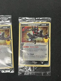 Pokemon Celebrations Greninja Gold Star SWSH144 Sealed Promo x2 - Image 3
