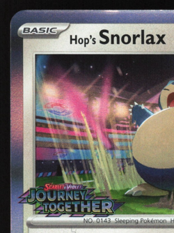 Hop's Snorlax - SVP 184 - Journey Together Prerelease Promo - Pokemon Card 2 - Image 3