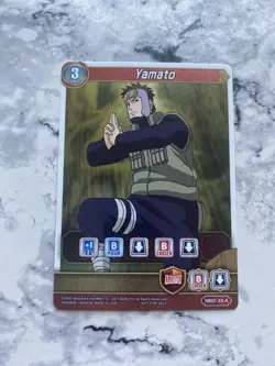 2019 Naruto Boruto Card Game: Shippuden Set Yamato Leaf Foil Holo NB01-33-A - Image 1